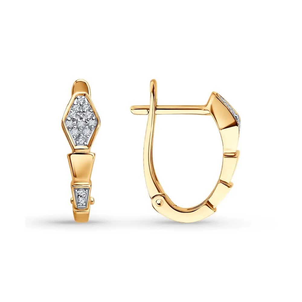 Серьги из золота с бриллиантами
