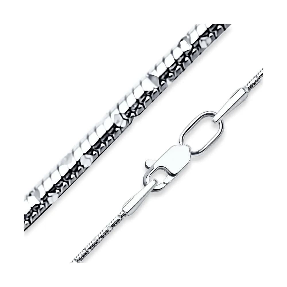 Цепь из серебра, плетение Снейк, 925 проба