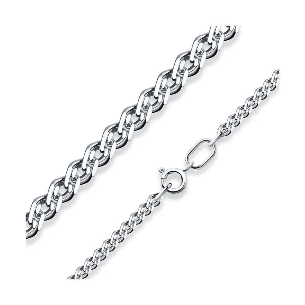 Цепь из серебра, плетение Нонна, 925 проба