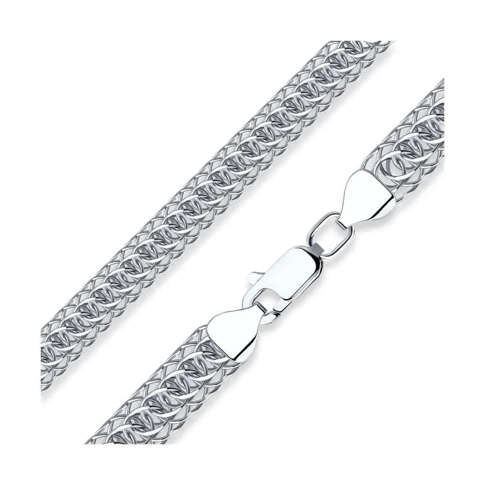 Цепь мужская из серебра, плетение скорпион, 925 проба