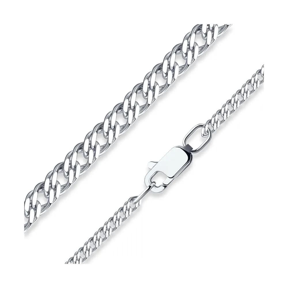 Цепь из серебра, плетение Панцирное двойное, 925 проба
