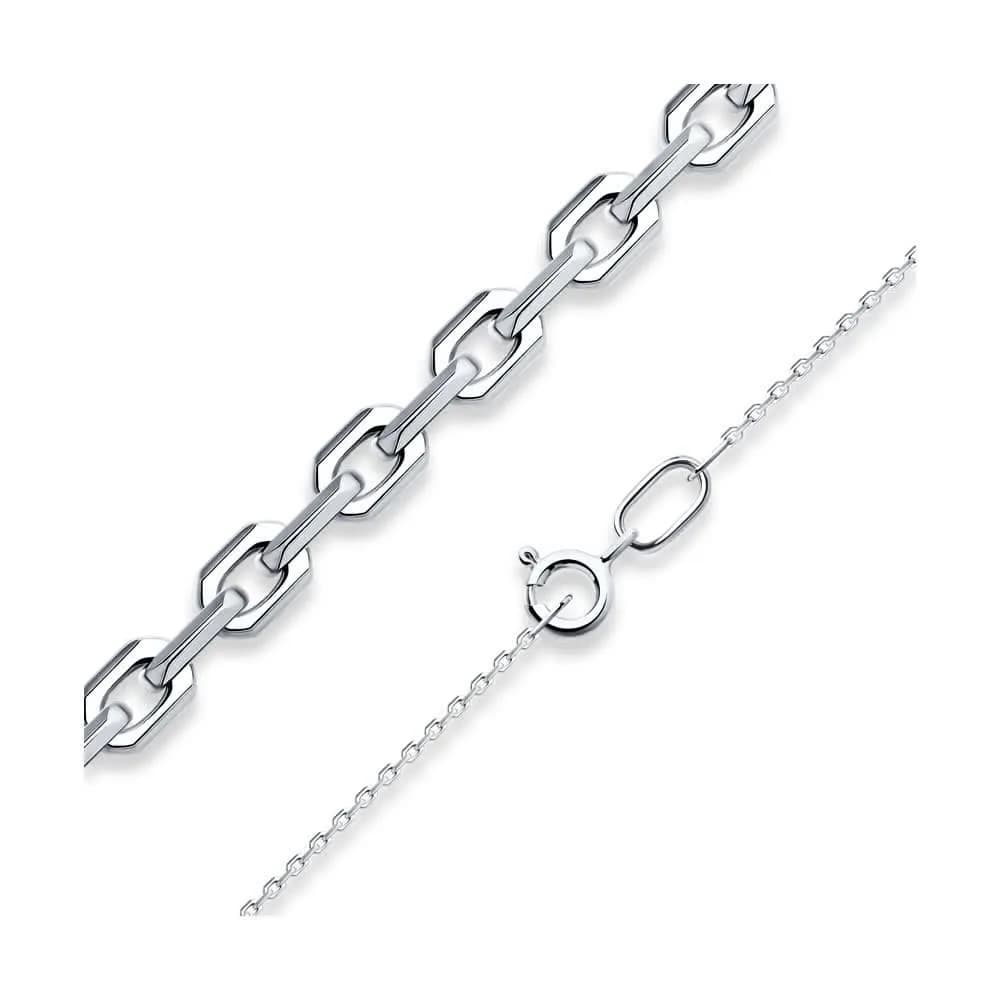 Цепь из серебра, плетение Якорное, 925 проба