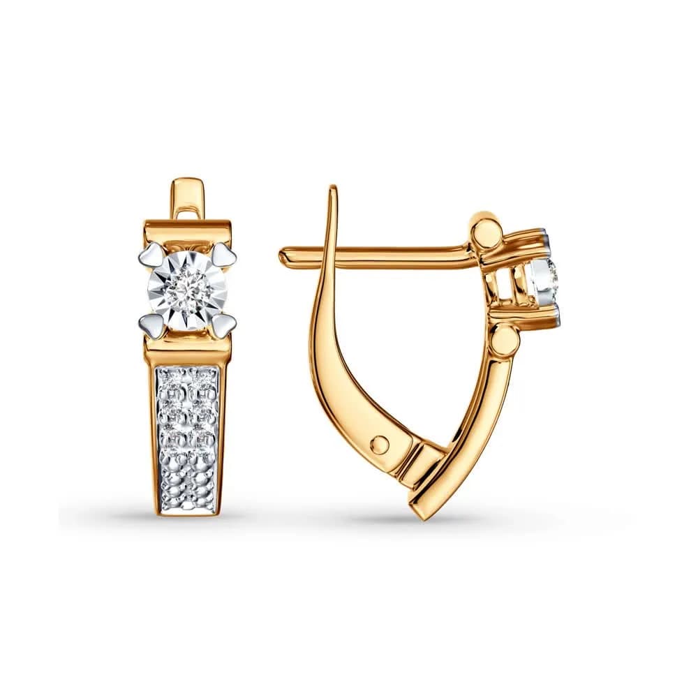 Серьги из золота с бриллиантами