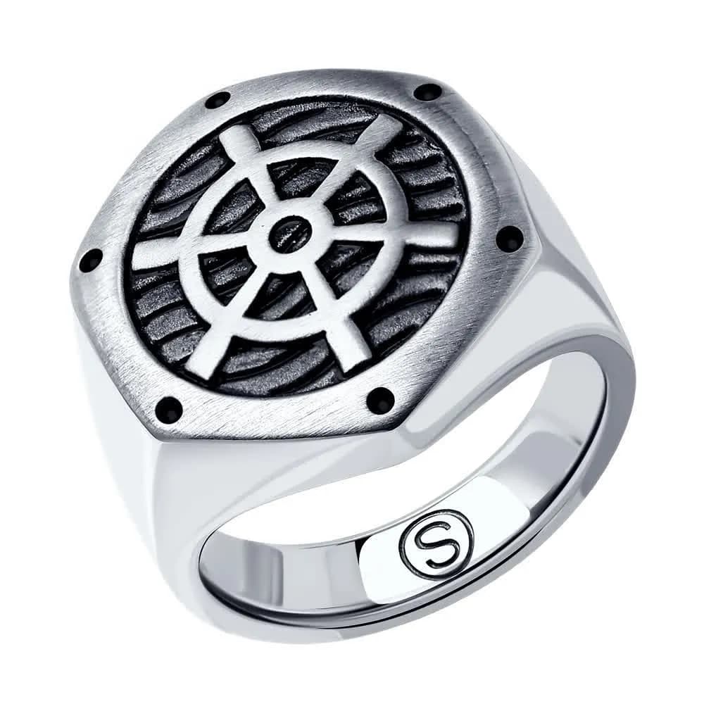 Мужское стальное кольцо