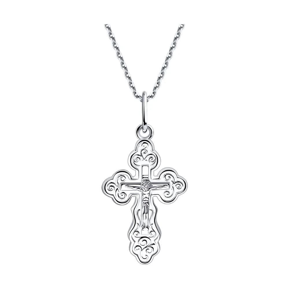Широкий крест из серебра