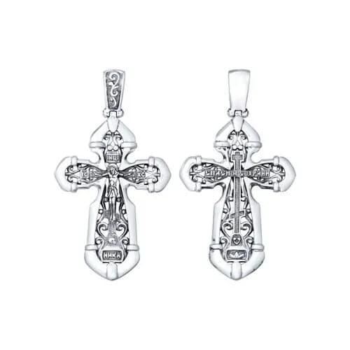 Крест из чернёного серебра