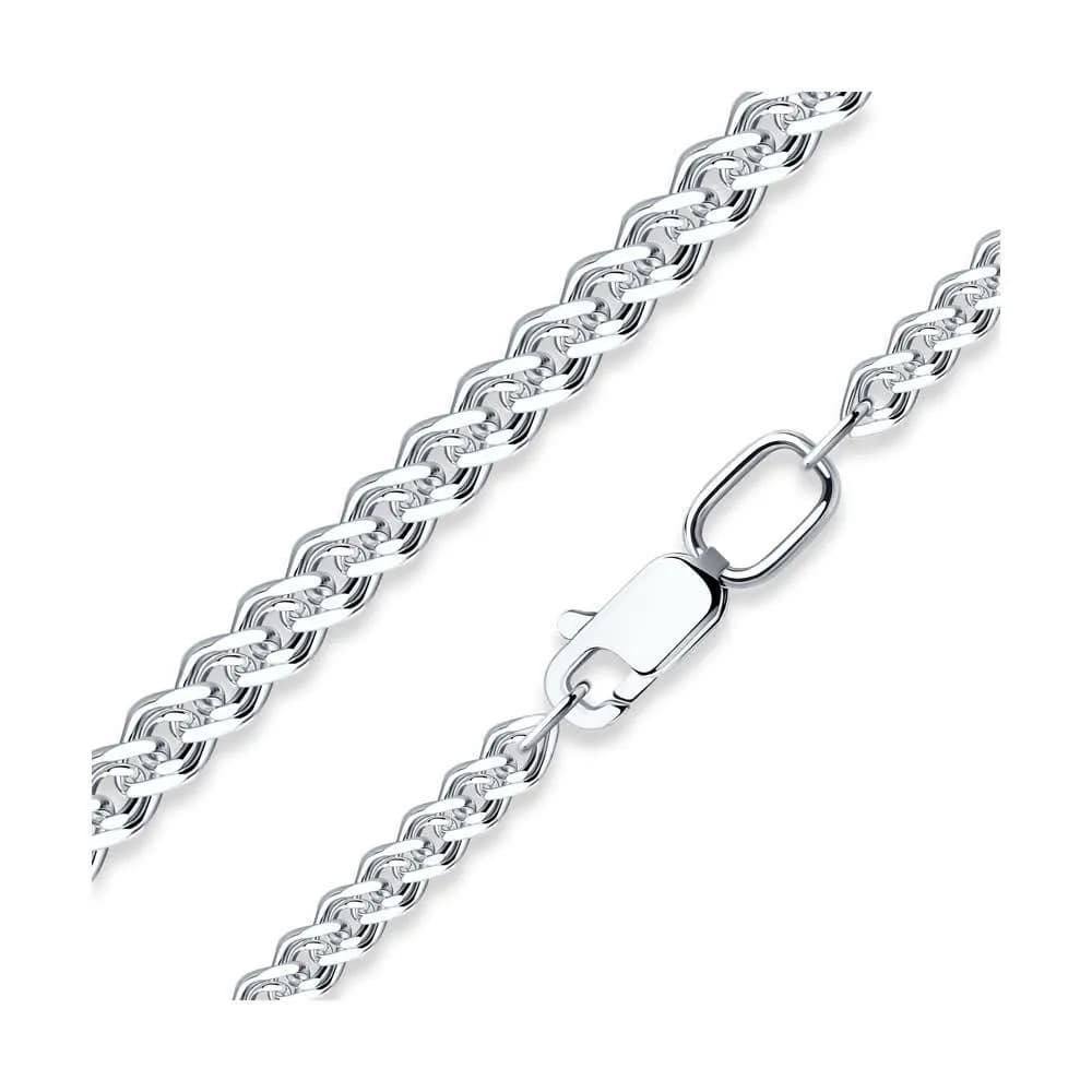 Цепь из серебра, плетение Нонна, 925 проба