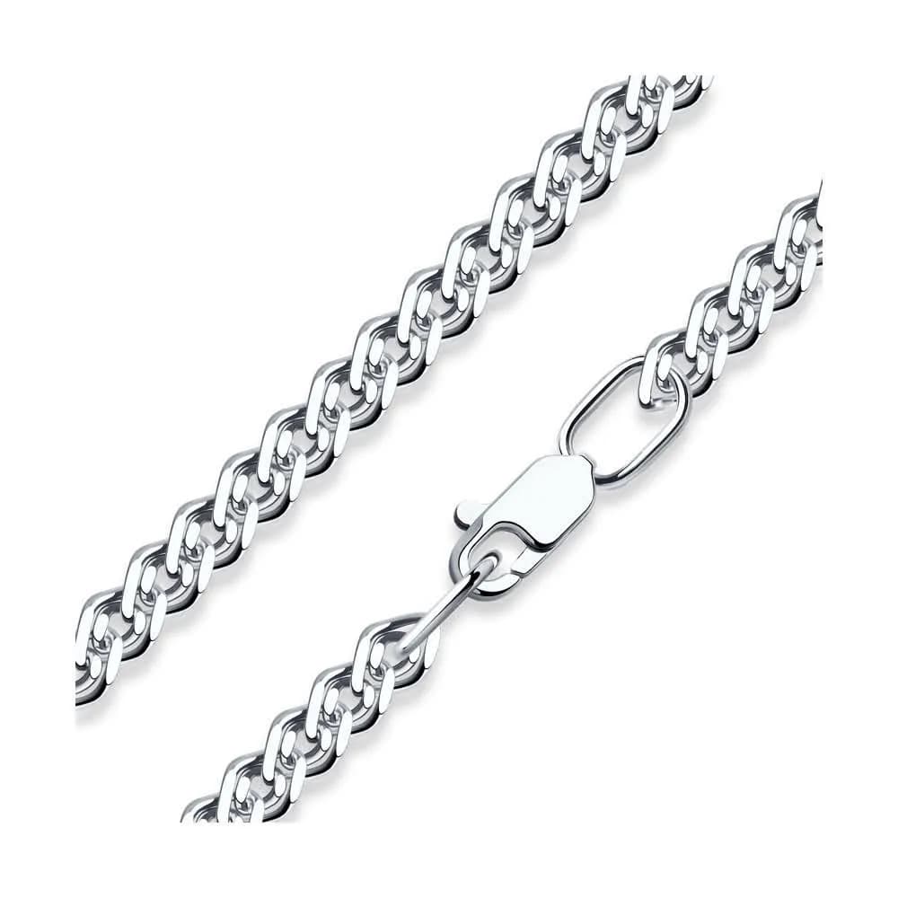 Цепь из серебра, плетение Нонна, 925 проба